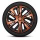 Capace roti 16'' Jestic RAVEN II cu inel, Aramiu+Negru Capace roti 16'' Jestic RAVEN II cu inel, Aramiu+Negru