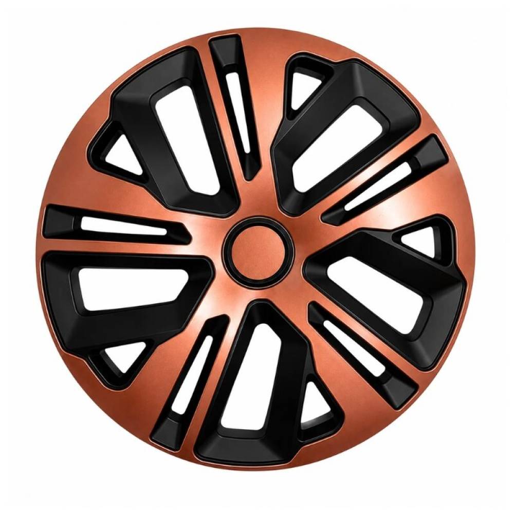 Capace roti 16'' Jestic RAVEN II cu inel, Aramiu+Negru Capace roti 16'' Jestic RAVEN II cu inel, Aramiu+Negru