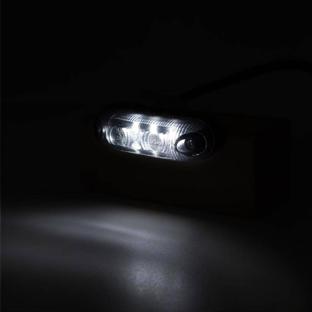Lampa gabarit 82x24, ovala, 3 LED, alba, LD370 Horpol Graphite