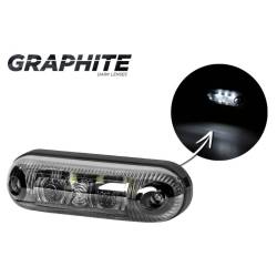 Lampa gabarit 82x24, ovala, 3 LED, alba, LD370 Horpol Graphite
