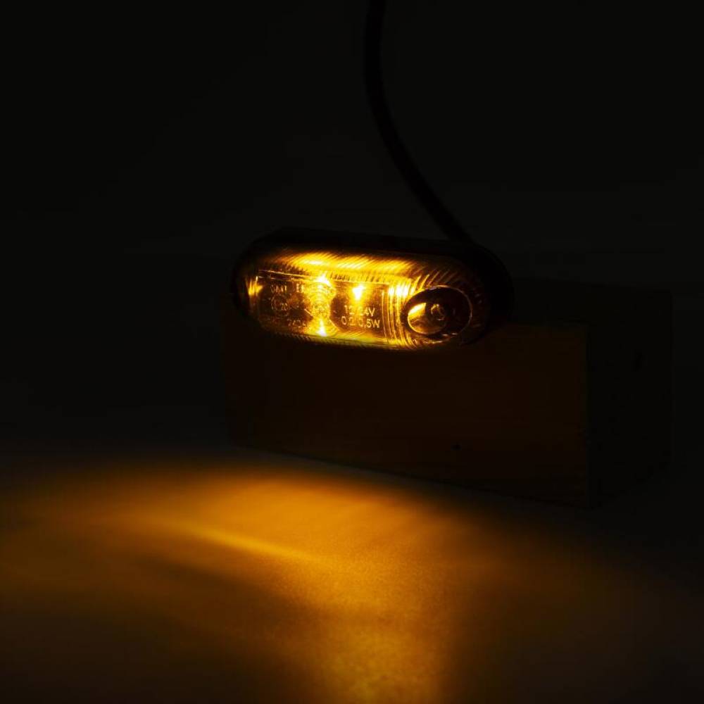 Lampa gabarit 82x24, ovala, 3 LED, galben, LD390 Horpol Graphite