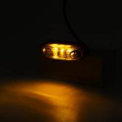 Lampa gabarit 82x24, ovala, 3 LED, galben, LD390 Horpol Graphite Lampa gabarit 82x24, ovala, 3 LED, galben, LD390 Horpol Graphite
