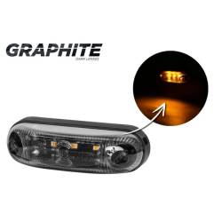 Lampa gabarit 82x24, ovala, 3 LED, galben, LD390 Horpol Graphite