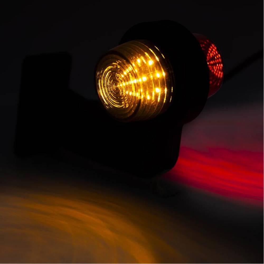 Lampa gabarit brat, 45gr, 10 LED, Galben-Rosu, drepta, Hor102AD, LD2621 Graphite 5M Horpol