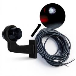 Lampa gabarit brat, 45gr, 10 LED, cablu 5m, Dreapta, HOR102AD, LD2561 Graphite 5M Horpol