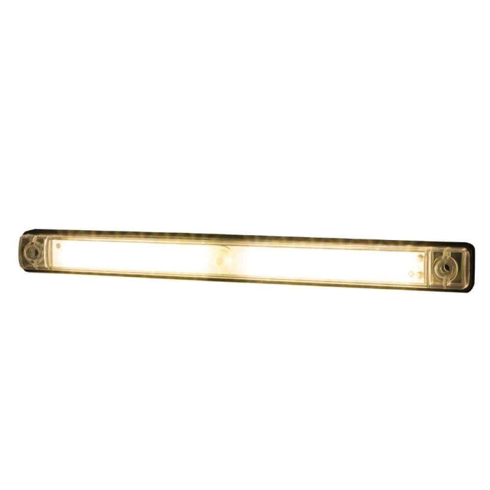 Lampa interior plafon, 254x24, aplicata, LED, transparenta,  alba LWD3106