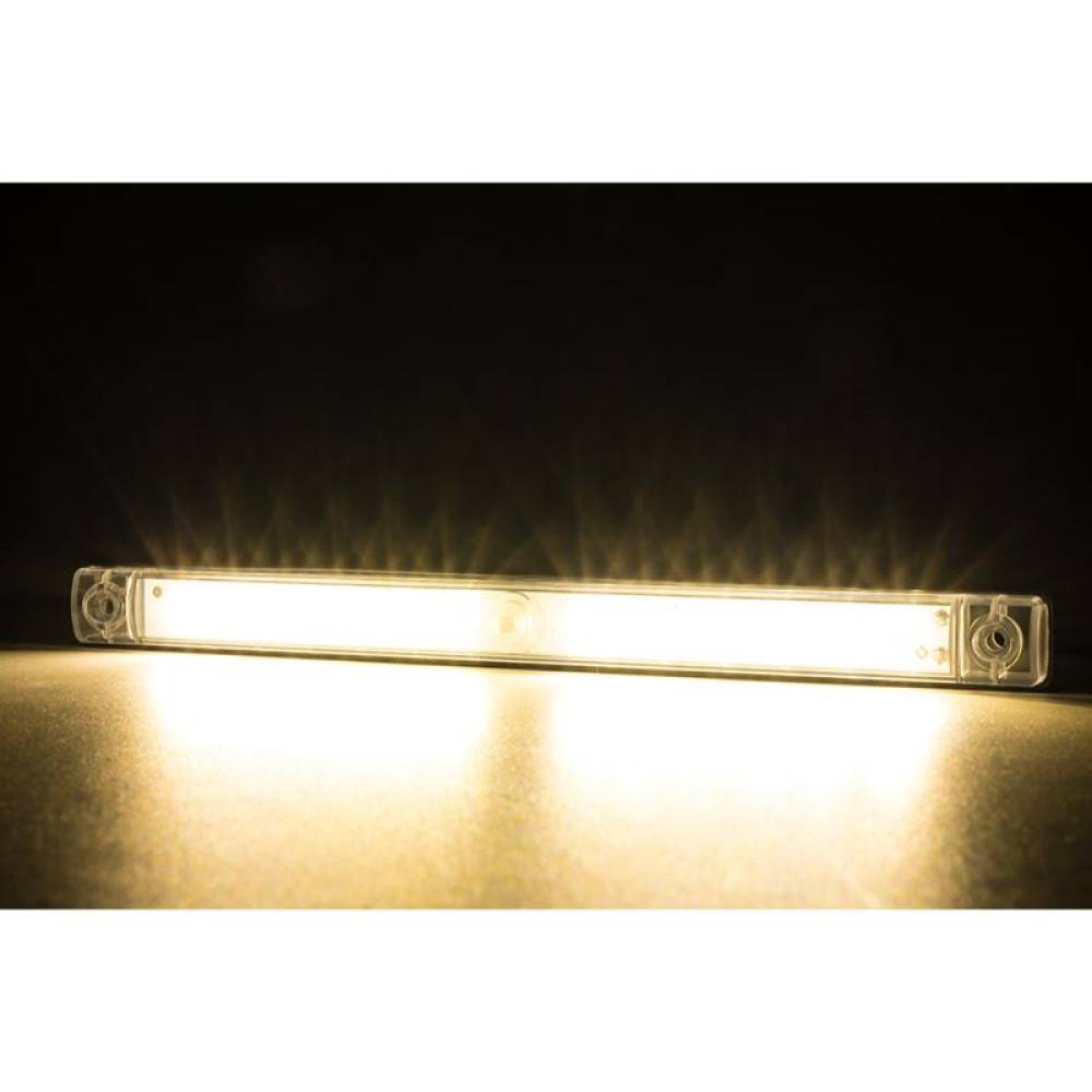 Lampa interior plafon, 254x24, aplicata, LED, transparenta,  alba LWD3106