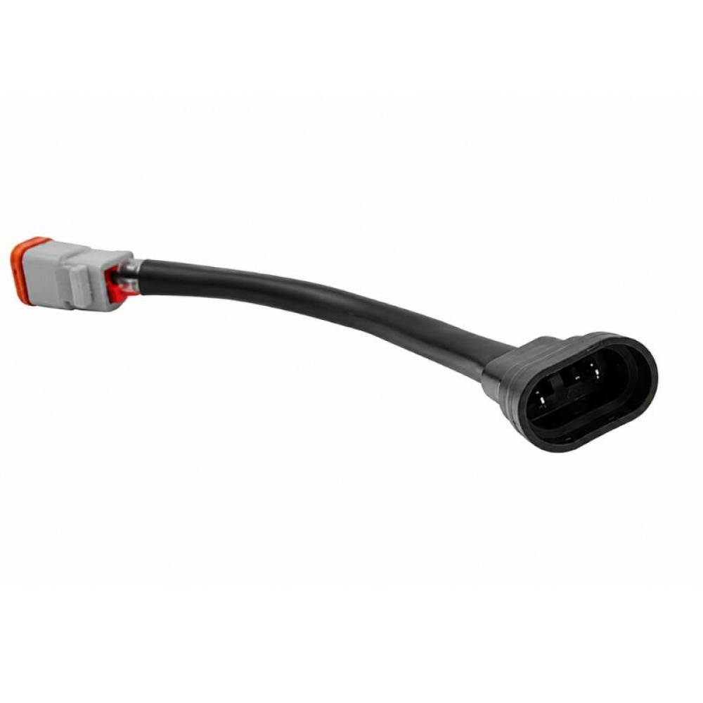 Mufa adaptor, din mufa tata Deutsch, cu 2 pini -> in mufa HB3, cu cablu, TT.DT2F-9005M