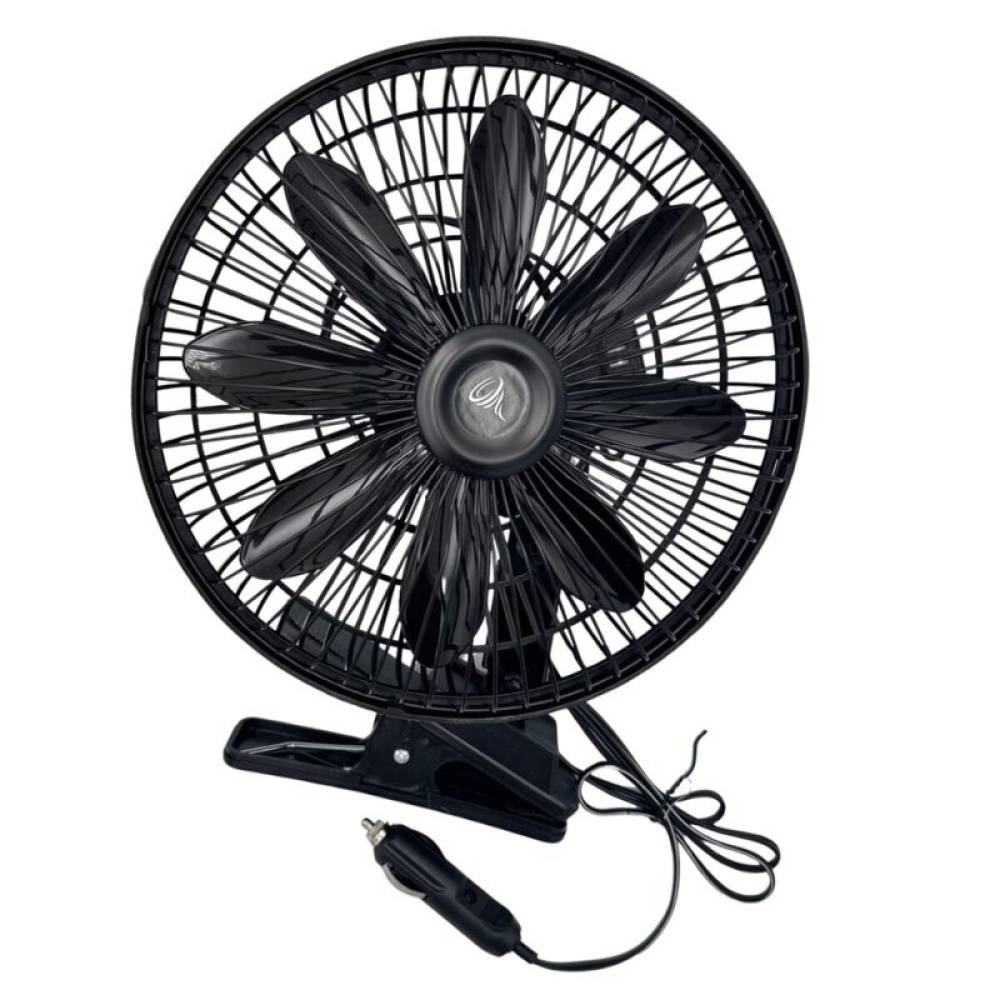 Ventilator 12V metalic, fi 20cm, prindere cu clipsuri, Aerix CarCo 61440
