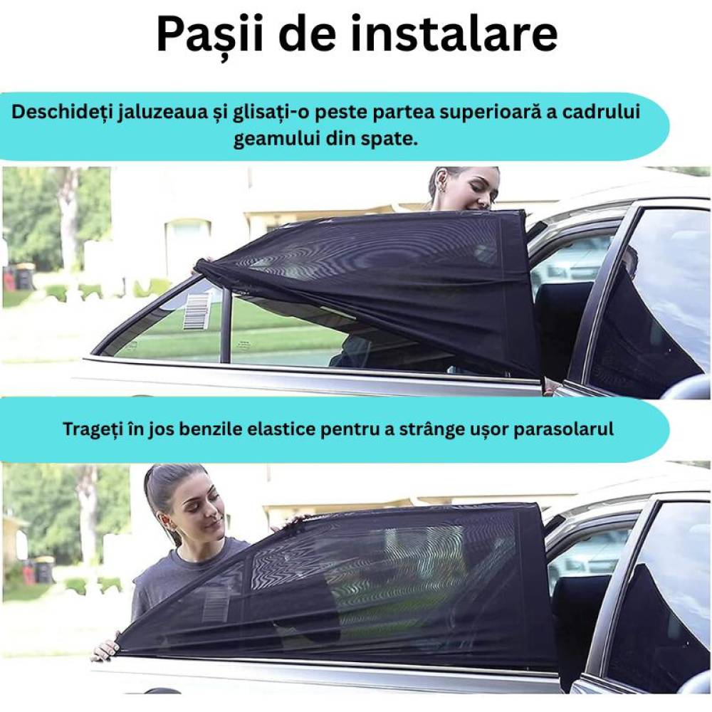 Set 2 jaluzele laterale, tip soseta, extensibila ,49->113-50cm, L, Amax1891
