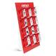 Stand prezentare, carton, 12 carlige, Amio 02101D