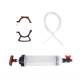 Pompa aspirare sau umplere, extractor fluide, ulei, lichid de frana, 1500ml, cu maner si robinet, furtun 1.2m, 04278 Amio