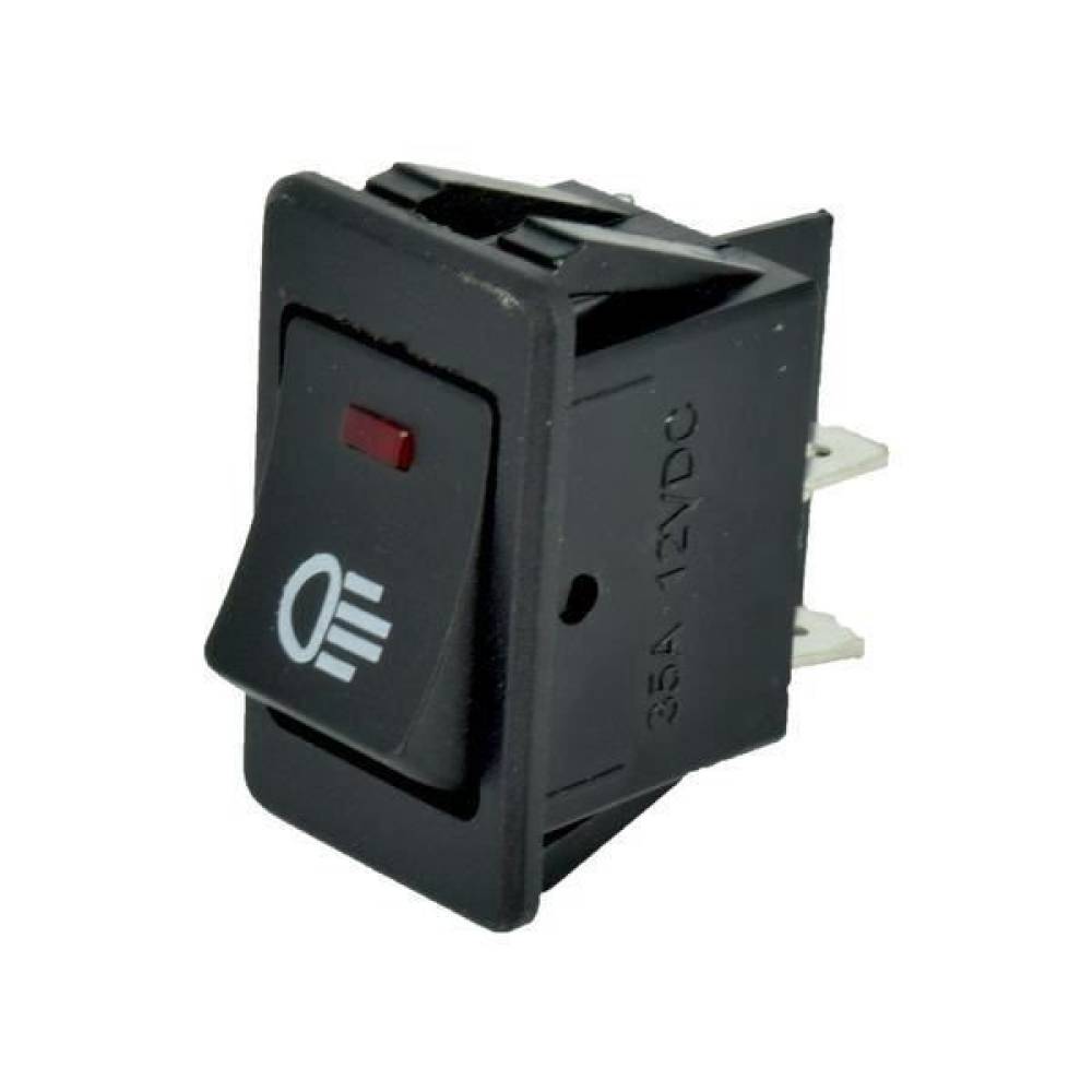 Intrerupator basculant cu LED, 12V 35A, proiector, ASW