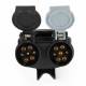 Adaptor priza rulota, remorca, in Y 13>2x7, din fisa 13 pini in 2 prize x 7 pini N / S 12034 Adaptor priza rulota, remorca, in Y 13>2x7, din fisa 13 pini in 2 prize x 7 pini N / S 12034