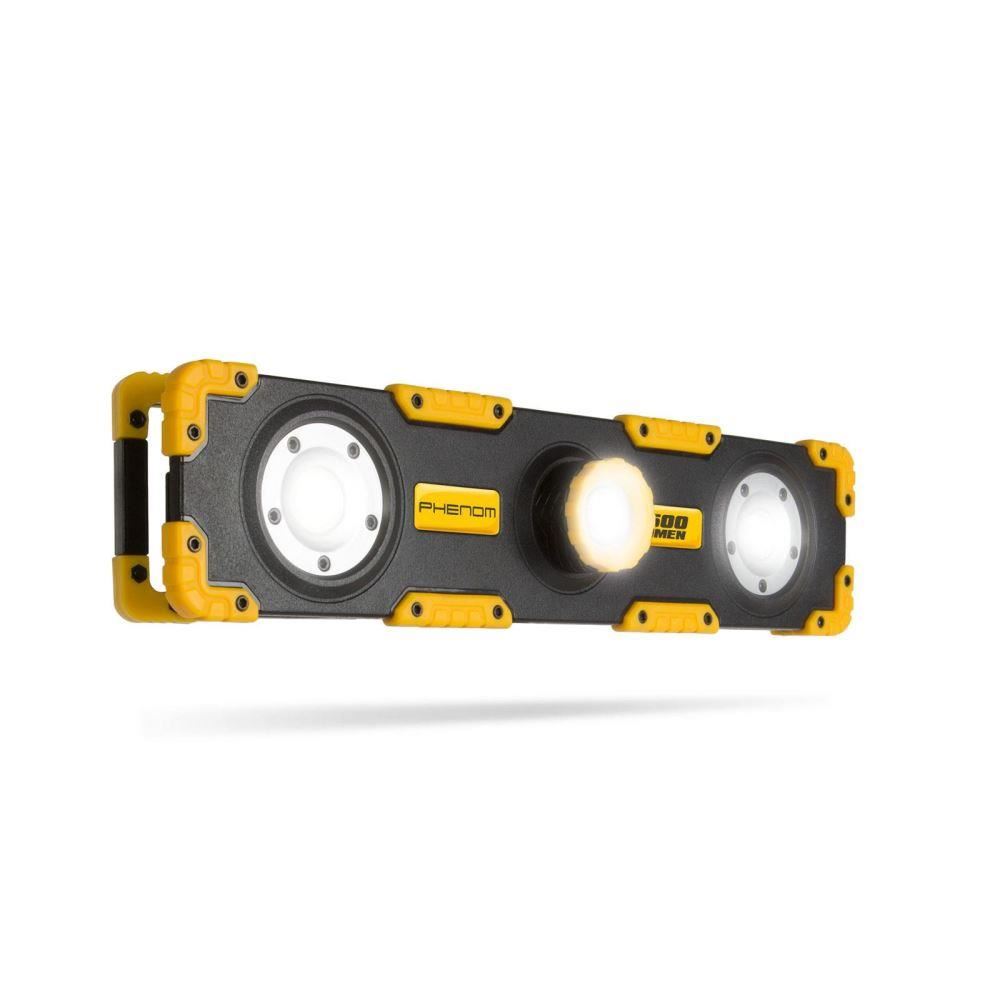 Proiector LED 1200lm cu acumulator si intensitate si focalizare reglabile Phenom 18649