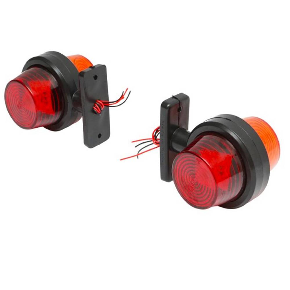 Lampa gabarit cu brat 105 (fi60), Old School, 18 LED-uri Neon, galben-rosu, FR 0118 Formplas