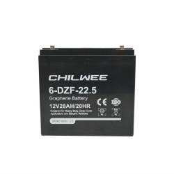 Baterie stationara cu grafen pentru biciclete, scutere electrice, panouri solare, 6-DZF-22.5 (12 V- 28Ah), Deep Cycle HX56 CHILWEE