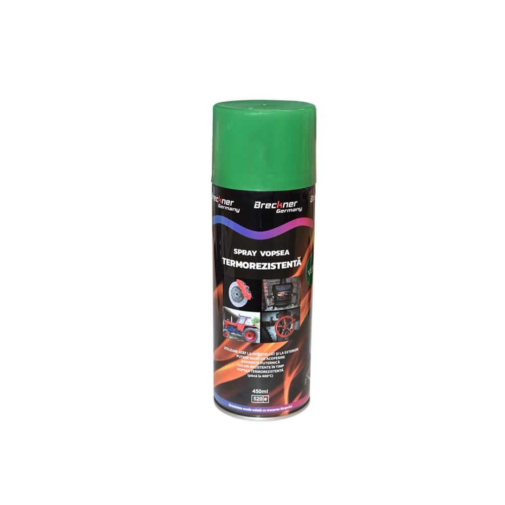 Spray vopsea temperaturi inalte Verde 400ml, High Heat TERMO BK83117 Spray vopsea temperaturi inalte Verde 400ml, High Heat TERMO BK83117