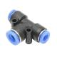 Cuplaj rapid plastic T PUT cu reductie 6x8x6 VA11