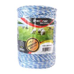 Rola fir alb cu albastru, pentru gard electric, fi3, 3x0.2mm, 500m, BK87655 Rola fir alb cu albastru, pentru gard electric, fi3, 3x0.2mm, 500m, BK87655