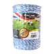 Rola fir alb cu albastru, pentru gard electric, fi3, 3x0.2mm, 500m, BK87655