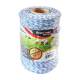 Rola fir alb cu albastru, pentru gard electric, fi3, 3x0.2mm, 500m, BK87655