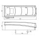 Dispersor lampa stop Mercedes Actros MP4 (2013-), drepta stanga Mars 610984