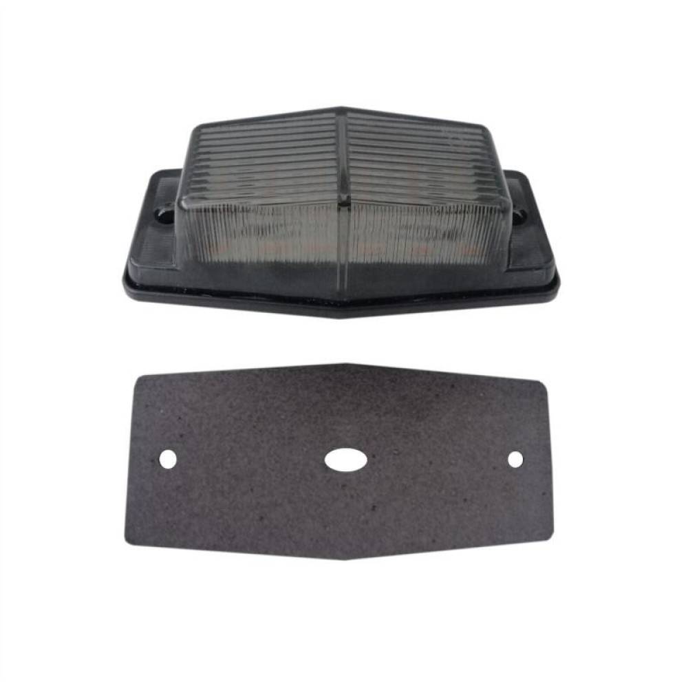 Lampa gabarit, semnalizare, 12V-24V, cu sticla dubla fumurie, pentru camion, tractor, excavator, masini agricole, FR0221 Formplas BK79009