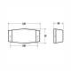 Lampa gabarit, semnalizare, 12V-24V, cu sticla dubla fumurie, pentru camion, tractor, excavator, masini agricole, FR0221 Formplas BK79009