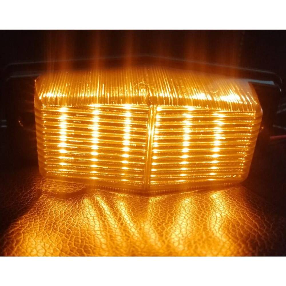 Lampa gabarit, semnalizare, 12V-24V, cu sticla dubla fumurie, pentru camion, tractor, excavator, masini agricole, FR0221 Formplas BK79009