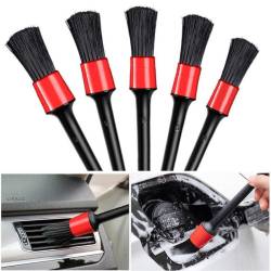 Set 5 pensule aspre, pentru detailing, interior-exterior, Hard AKC8103, 00465 Set 5 pensule aspre, pentru detailing, interior-exterior, Hard AKC8103, 00465