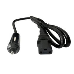 Cablu alimentare 12-24V, cu stecher pentru bricheta si mufa cu 3 pini, 1m, pentru multicooker, etc, B.A.M AKC127