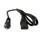 Cablu alimentare 12-24V, cu stecher pentru bricheta si mufa cu 3 pini, 1m, pentru multicooker, etc, B.A.M AKC127