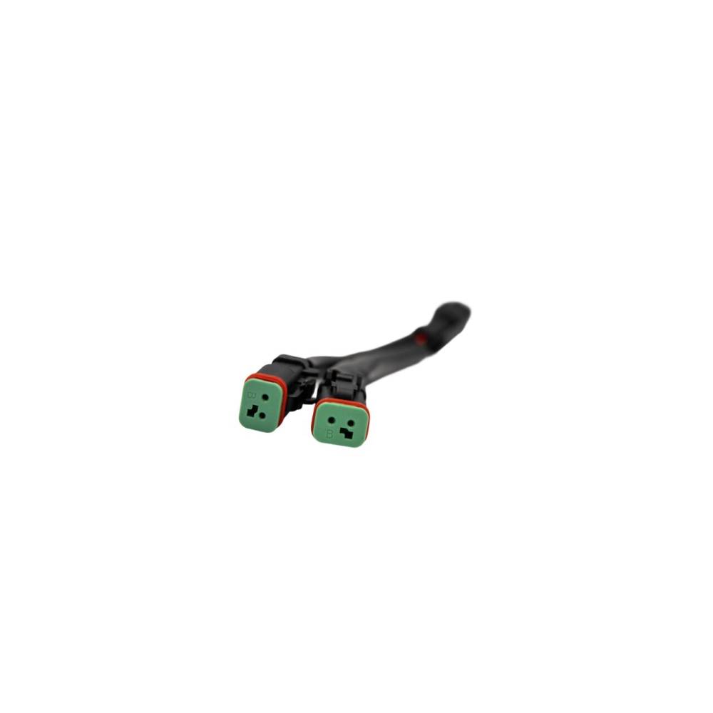 Mufa adaptor Y, din 1 x mufa Deutsch, mama cu 2 pini -> 2 x mufe Deutsch tata, cu cablu, KT TT.DT2M-2XDT2F Mufa adaptor Y, din 1 x mufa Deutsch, mama cu 2 pini -> 2 x mufe Deutsch tata, cu cablu, KT TT.DT2M-2XDT2F