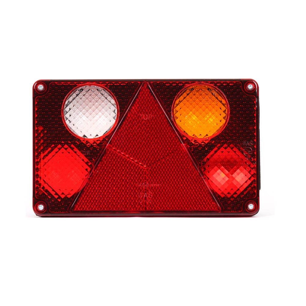 Lampa spate 232x142, 5 functii, cu triunghi, mers inapoi si numar, dreapta, W21L 115 WAS