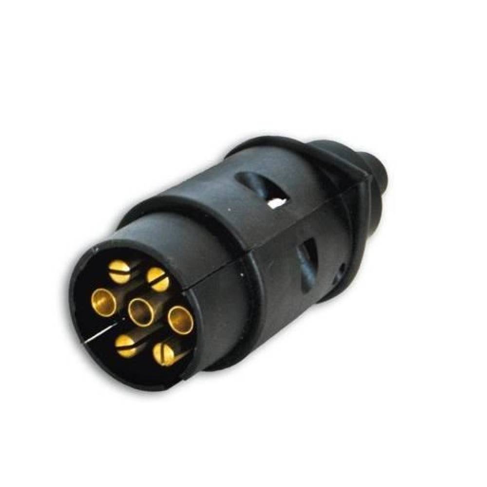 Fisa remorca 7 pini, 12V, plastic, cu filet, WTY7pin Fristom 