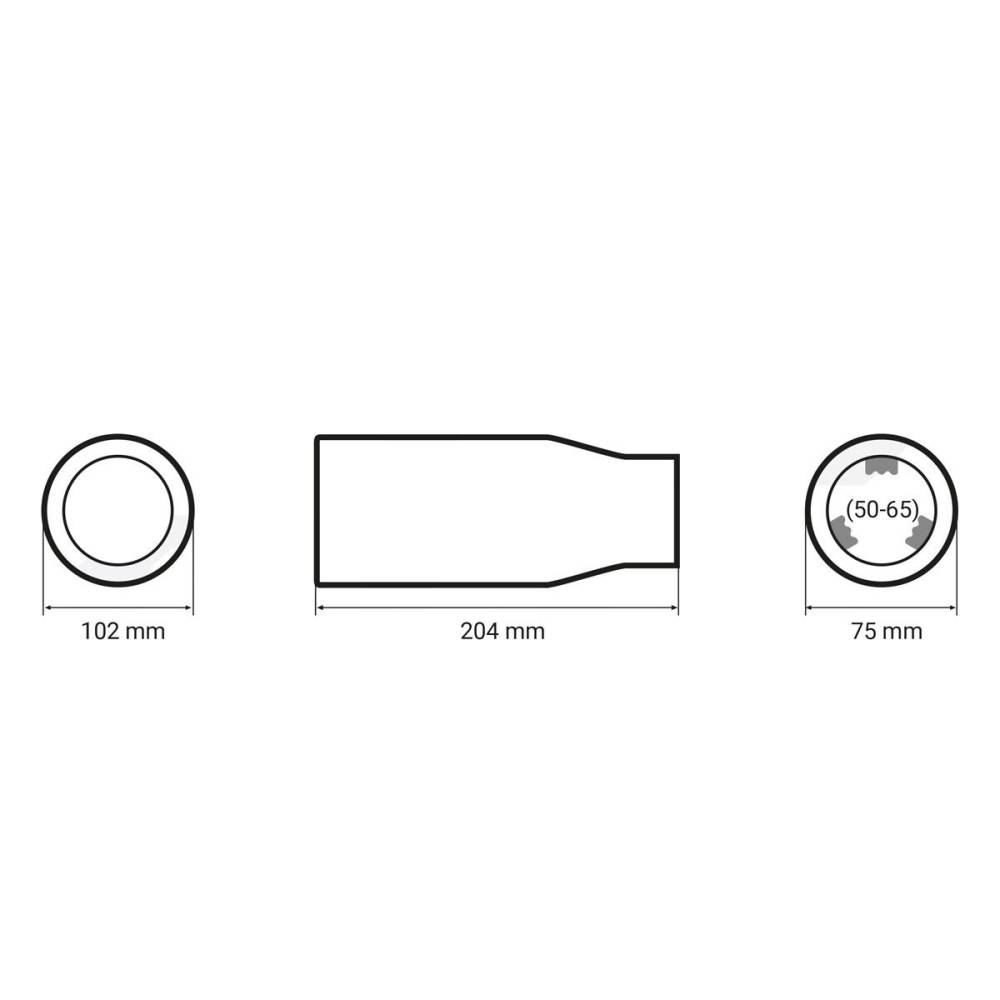Ornament toba interior 50(65), exterior 75, L204 01318 Amio