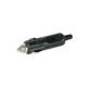 Stecher bricheta (mufa) 12/24V cu siguranta si Led Amio 02049