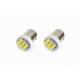 Set 2 becuri bord, 3 LED-uri SMD 7020, 12V, T4W BA9S alb, 01097 Amio