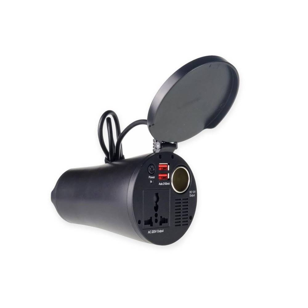 Invertor 12V in 230V, 150/300W, USB, tip cana, 02469 Amio