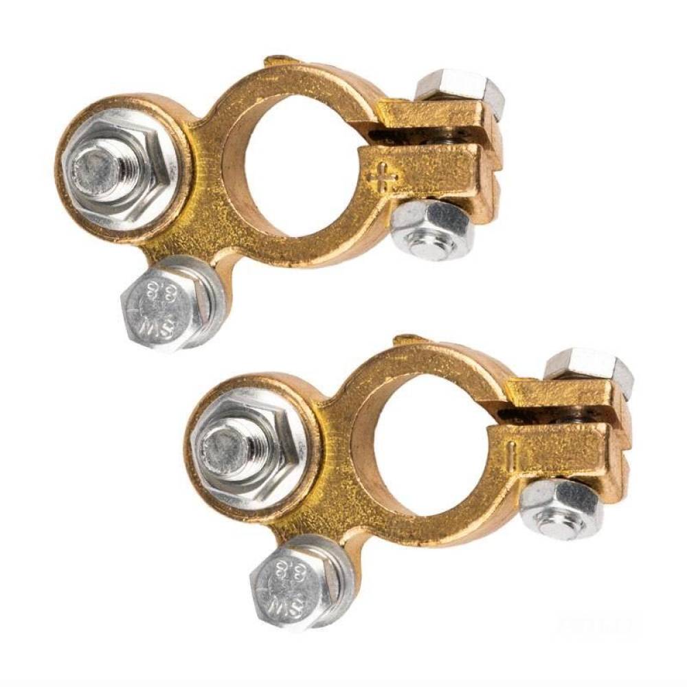 Set 2 borne acumulator cupru, fixare cu surub, 12-24V, 800A, 04392 Amio