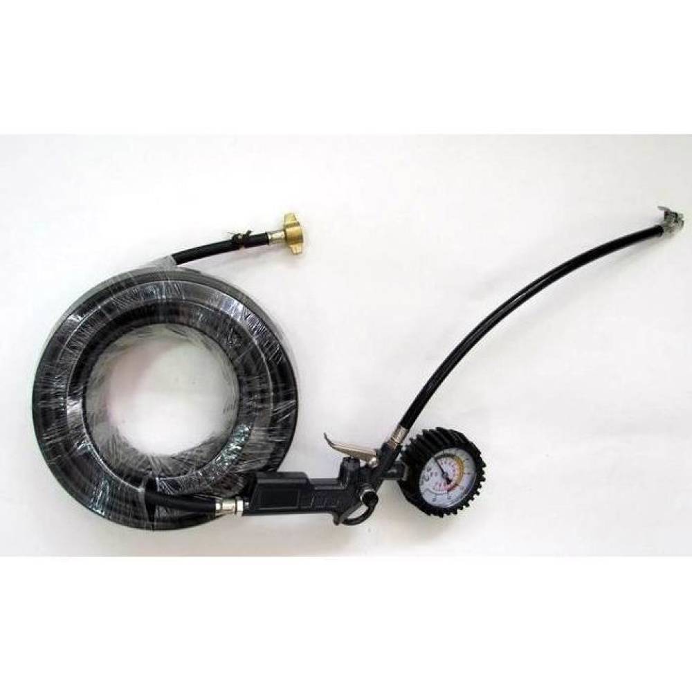 Furtun umflat roti 13m pistol cu manometru JC44