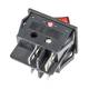Buton basculant ON/OFF, 2 faze, dreptunghiular, cu Led rosu, 12V / 230v, KCD4/ KCD7/ BU02