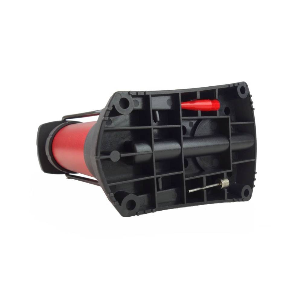 Pompa aer picior 1 cilindru, mini, cu manometru, PU03, 02147