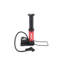 Pompa aer picior 1 cilindru, mini, cu manometru, PU03, 02147