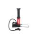 Pompa aer picior 1 cilindru, mini, cu manometru, PU03, 02147