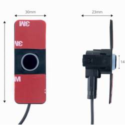 Senzori parcare, Buzzer, montare interioara, 16.5mm, negri, 02253 Amio