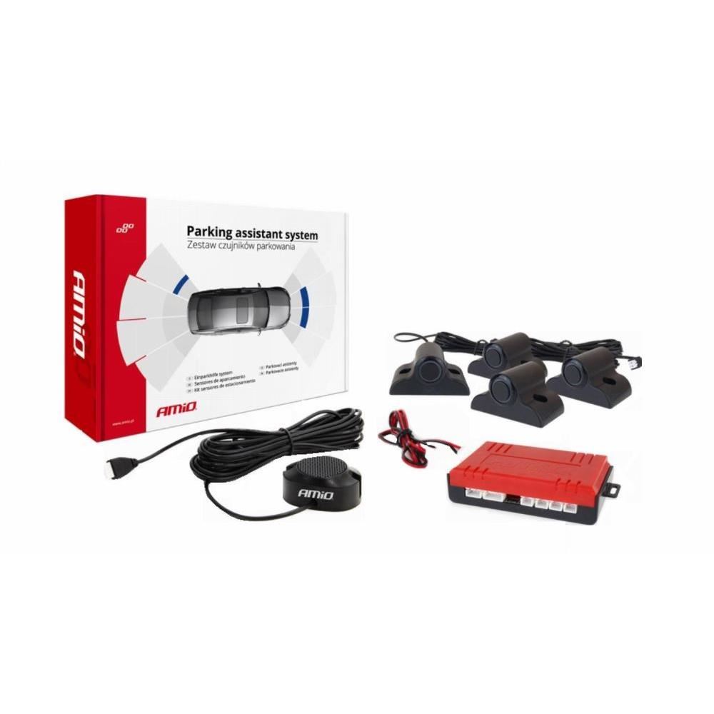 Senzori parcare 4, alarma sonora, Truck, Van, montare bara, 02278 Amio