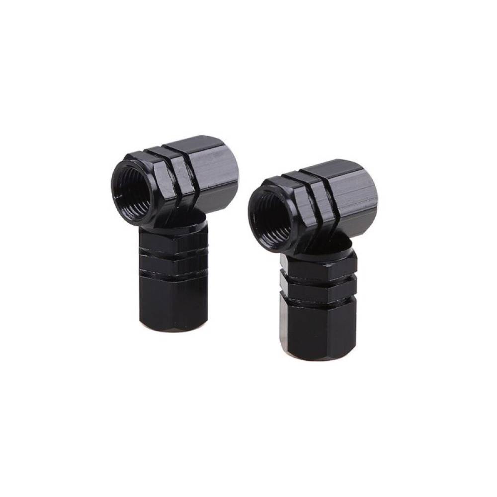 Ornament capacele valva hexagonale16mm, negre set 4 bucati 02237 Amio