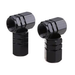 Ornament capacele valva hexagonale16mm, negre set 4 bucati 02237 Amio